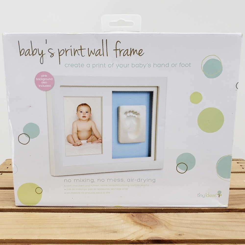 Tiny Ideas | Baby's Print Wall Frame | White